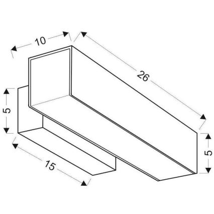 LED Nástěnné svítidlo LANDER LED10W/230V