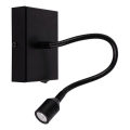 LED Nástěnné svítidlo LECTOR LED/2,5W/230V černá