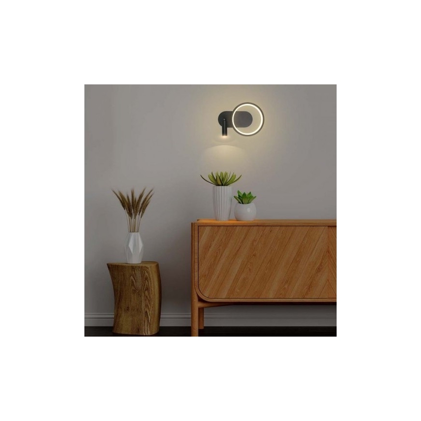 LED Nástěnné svítidlo LED/14W/230V 4000K černá