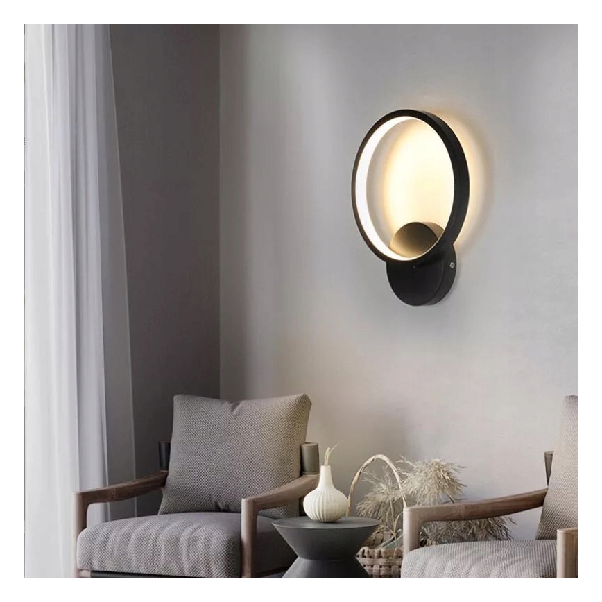 LED Nástěnné svítidlo LED/14W/230V černá