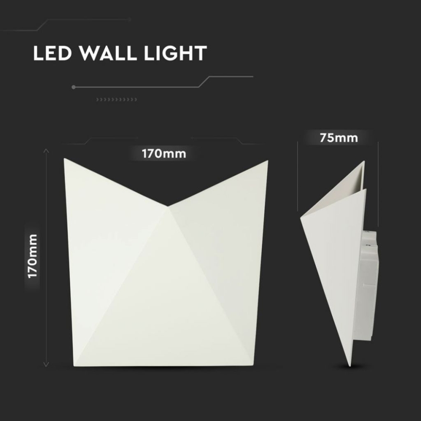 LED Nástěnné svítidlo LED/5W/230V 4000K IP65 bílá