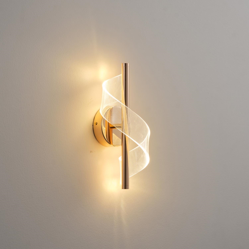 LED Nástěnné svítidlo LED/8W/230V 3000K zlatá