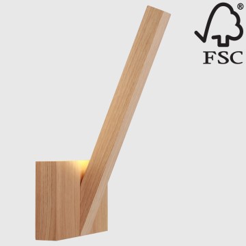 LED Nástěnné svítidlo LINUS LED/3W/230V dub – FSC certifikováno