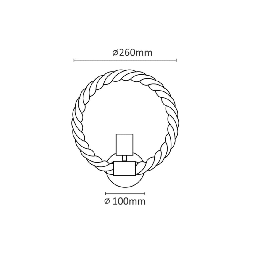 LED Nástěnné svítidlo ROPE ARTHUR 1xE27/10W/230V