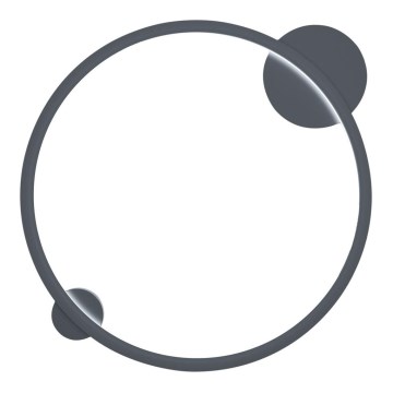 LED Nástěnné svítidlo SATURNO LED/25W/230V pr. 50 cm IP44 černá