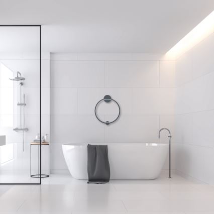 LED Nástěnné svítidlo SATURNO LED/25W/230V pr. 50 cm IP44 černá