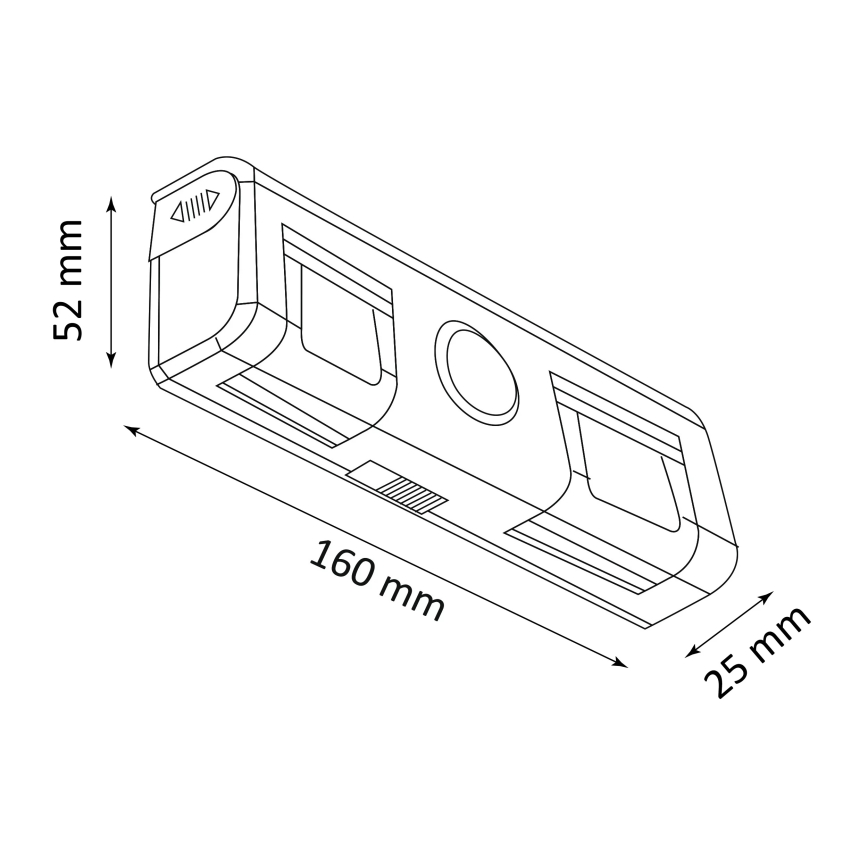 LED Nástěnné svítidlo se senzorem LED/3xAA/4,5V