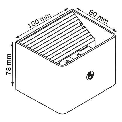 LED Stmívatelné nástěnné dotykové svítidlo se senzorem MIRI LED/2,5W/3,7V 3000/4000/6400K 4000 mAh černá