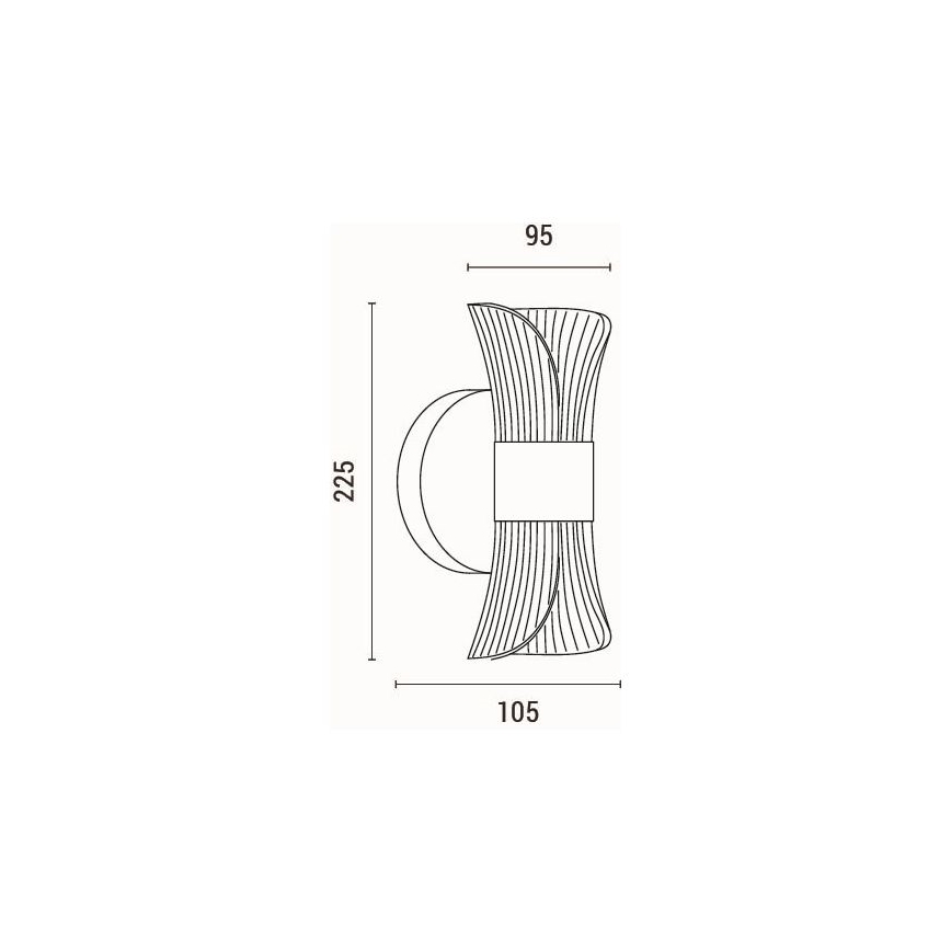 LED Nástěnné svítidlo SILK LED/8W/230V 3000K