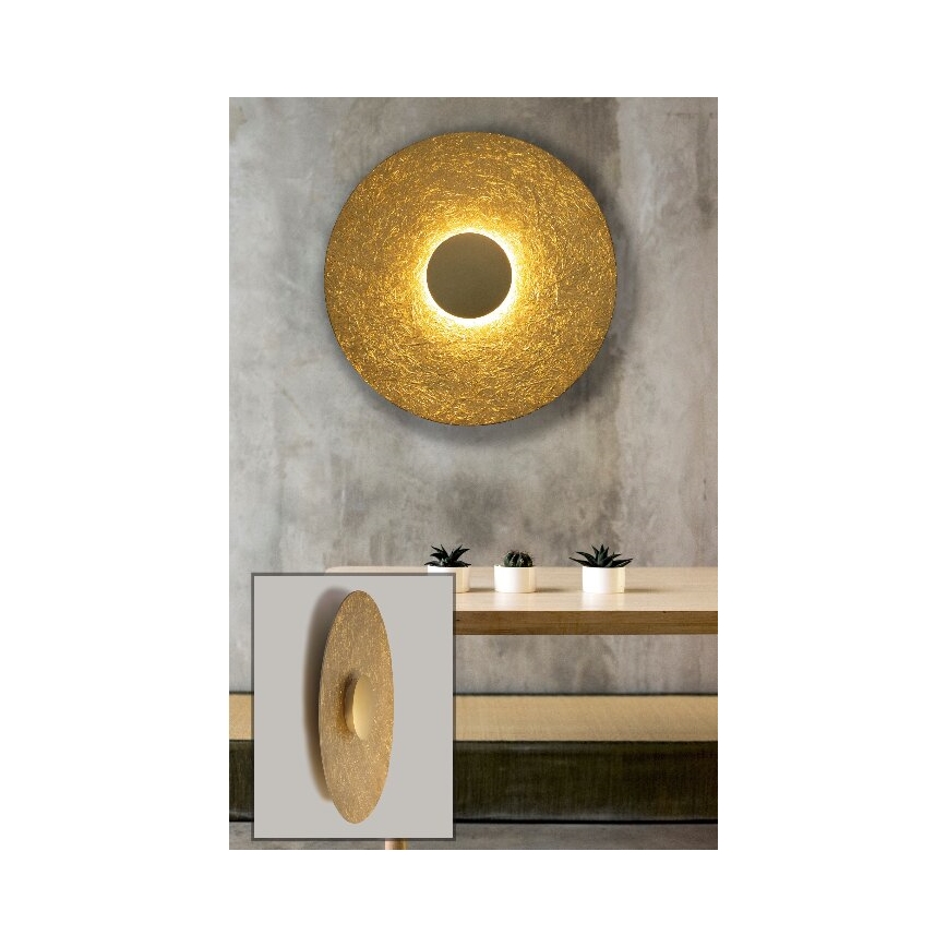 LED Nástěnné svítidlo SOLE LED/16W/230V pr. 65 cm zlatá