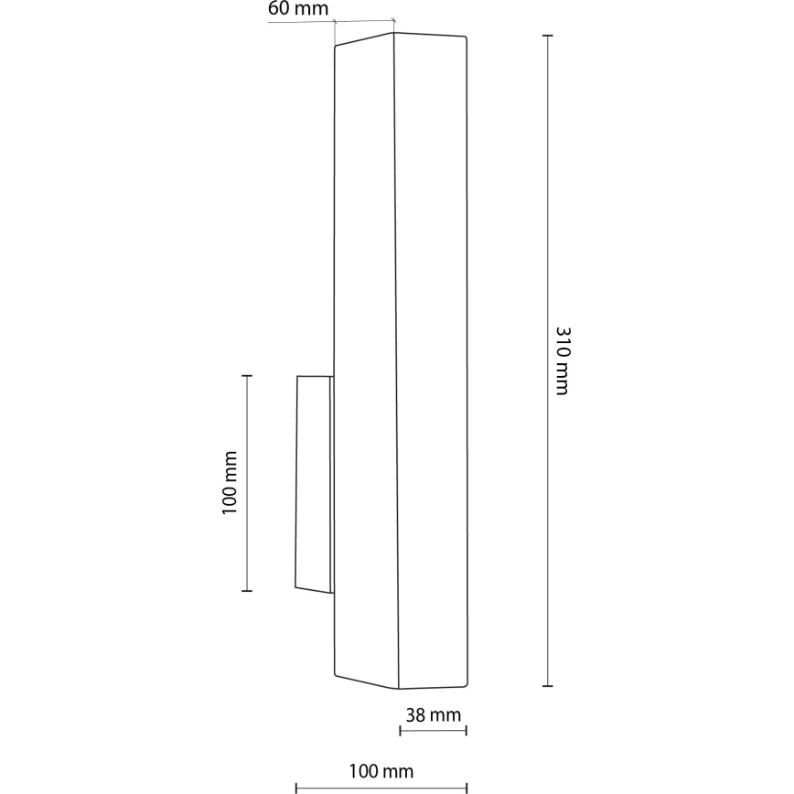 LED Nástěnné svítidlo TEO LED/3W/230V 3000K ořech