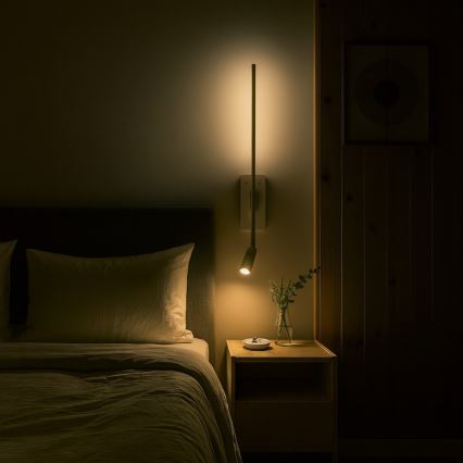 LED Nástěnné svítidlo TORCH LED/6W/230V + LED/3W bílá