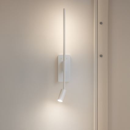 LED Nástěnné svítidlo TORCH LED/6W/230V + LED/3W bílá