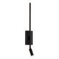 LED Nástěnné svítidlo TORCH LED/6W/230V + LED/3W černá