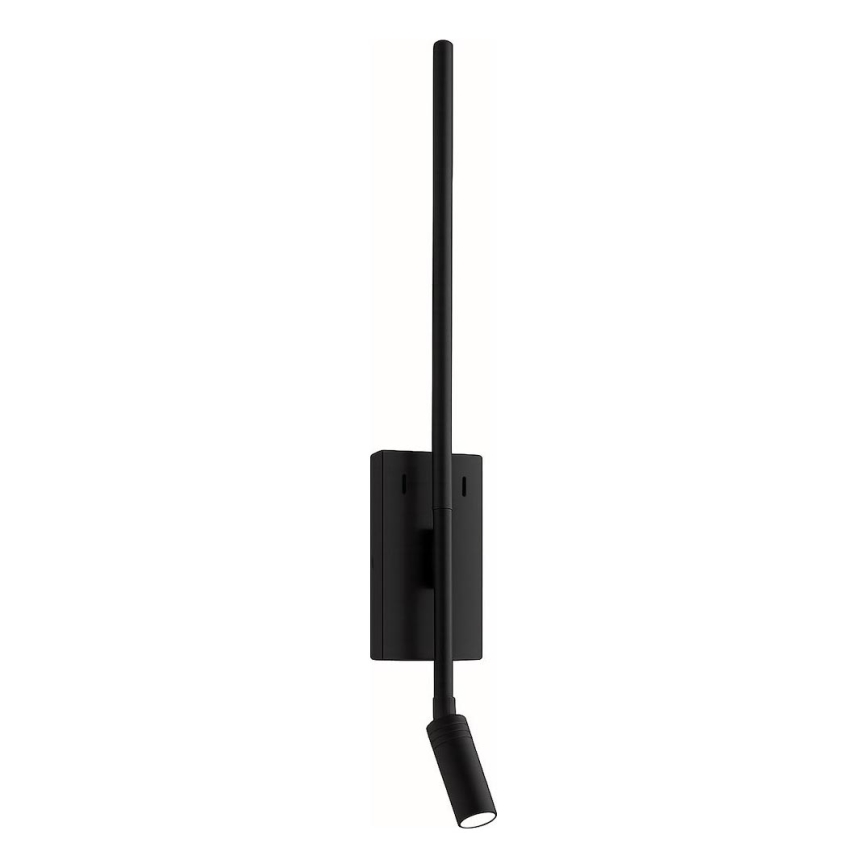 LED Nástěnné svítidlo TORCH LED/6W/230V + LED/3W černá