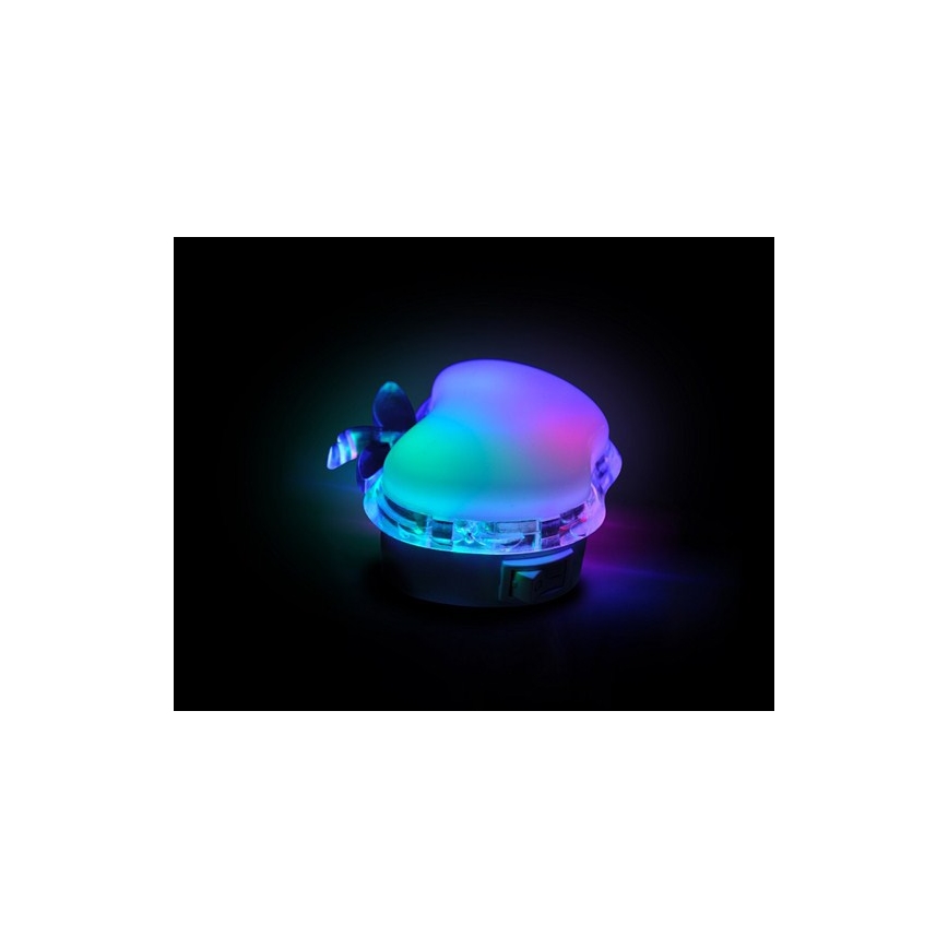 LED Noční světlo do zásuvky APPLE LED/0,4W/230V