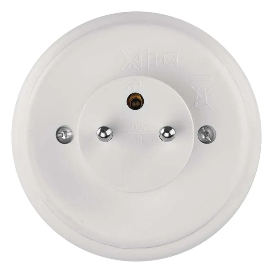 LED Noční světlo se senzorem a zásuvkou LED/0,3W/230V