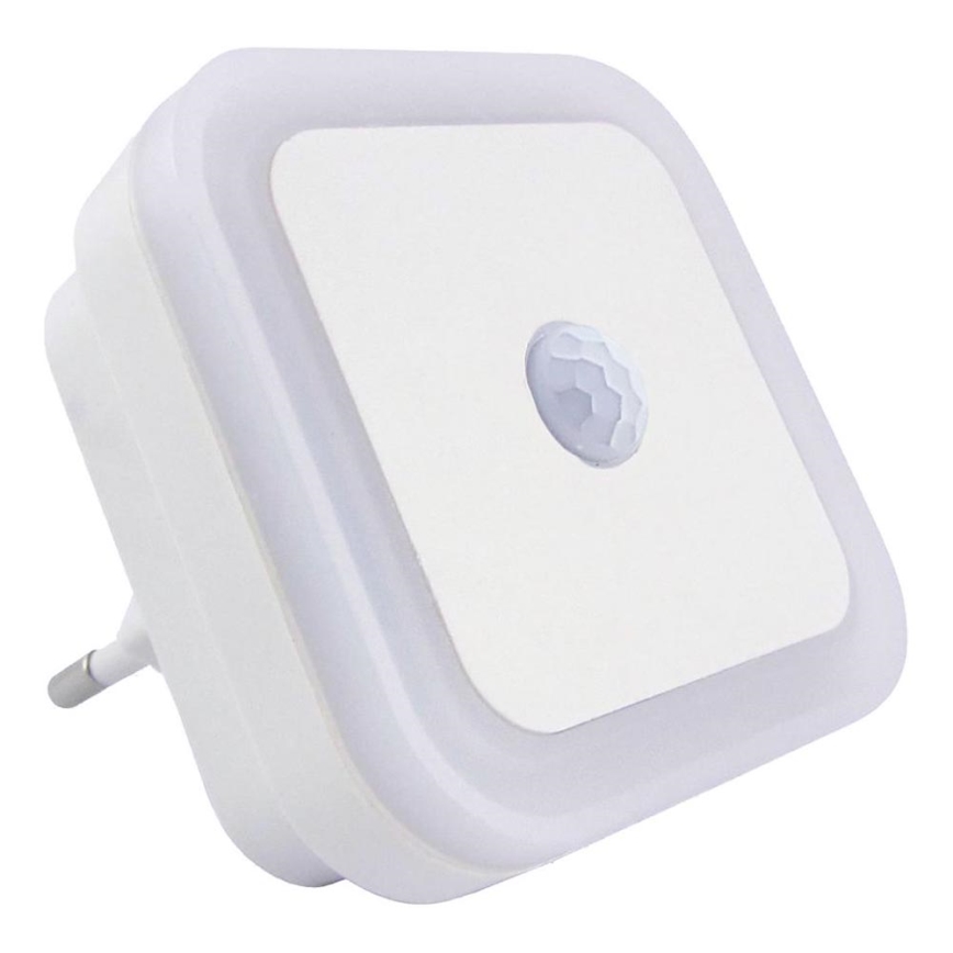 LED Noční světlo se senzorem LED/0,5W/230V bílá