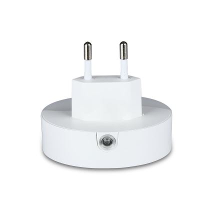 LED Noční světlo se senzorem soumraku do zásuvky 2xUSB LED/0,45W/230V 3000K