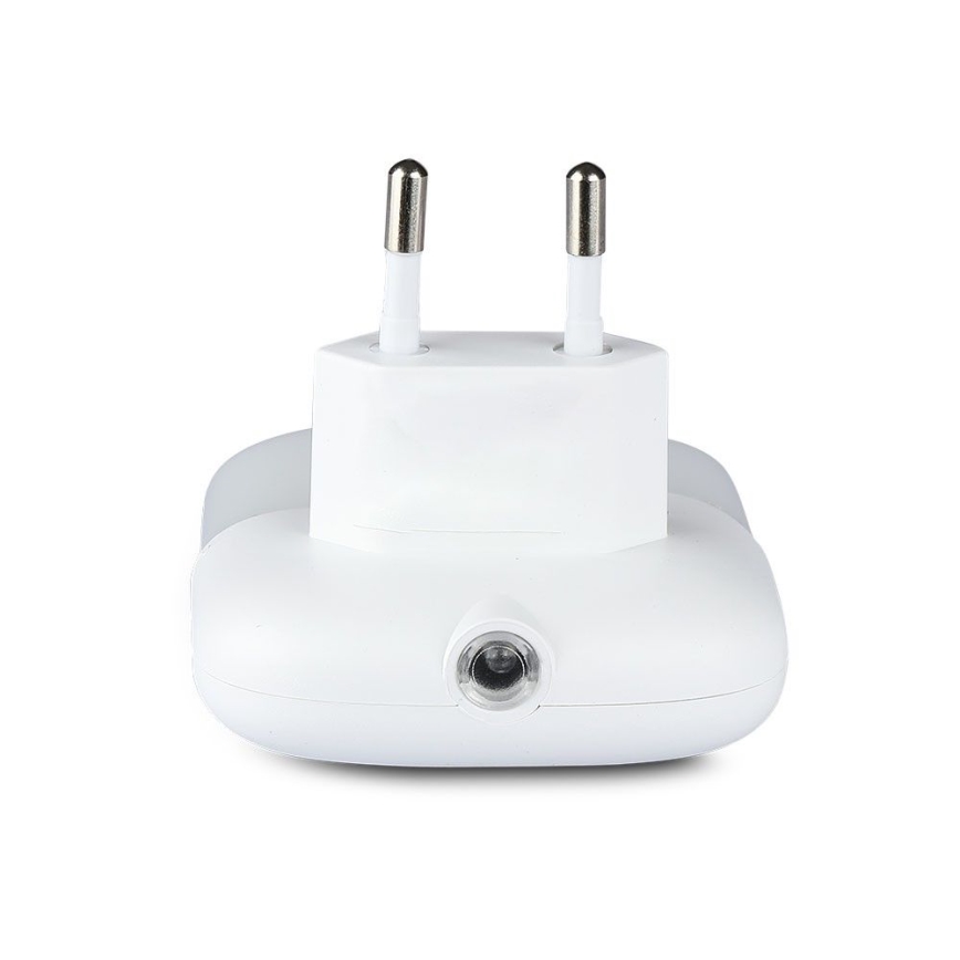 LED Noční světlo se senzorem soumraku do zásuvky 2xUSB LED/0,45W/230V 3000K