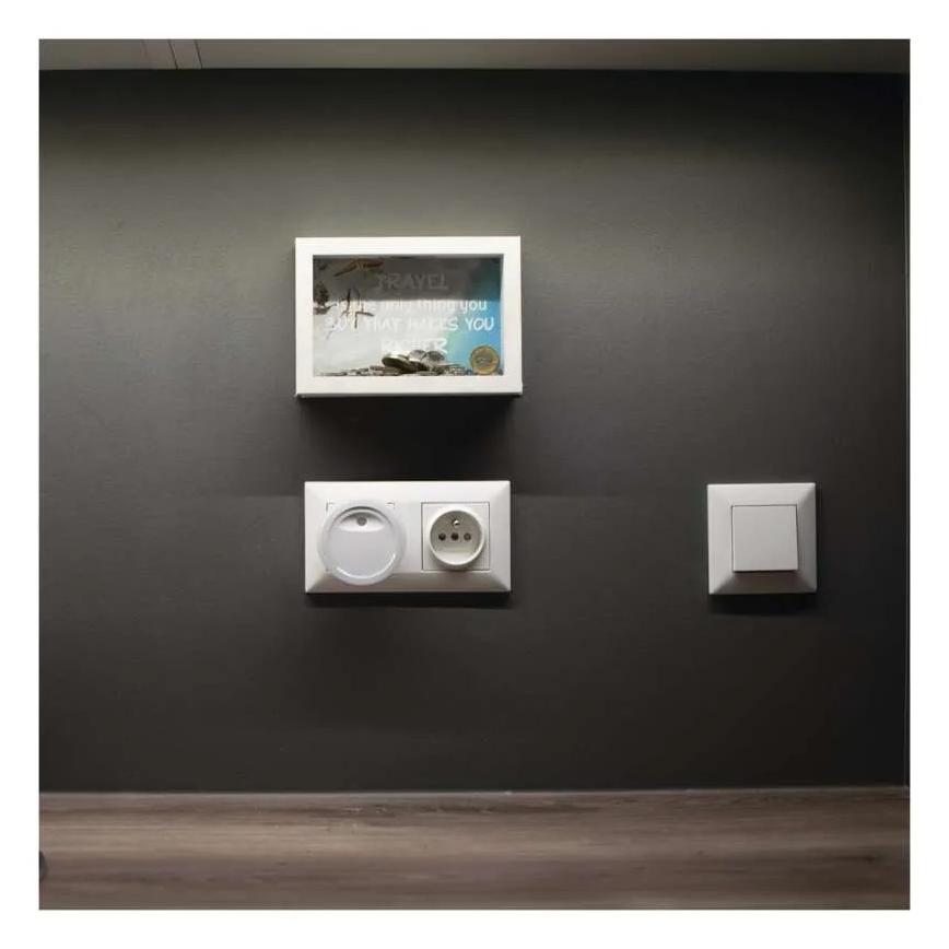 LED Noční světlo se senzorem soumraku LED/0,3W/230V