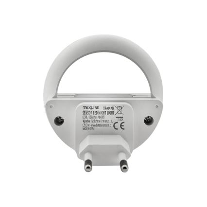 LED Noční světlo se senzorem soumraku LED/0,5W/230V bílá