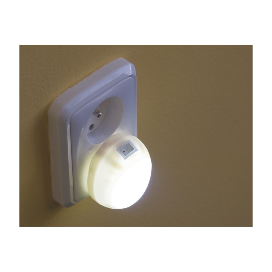 LED Noční svítidlo do zásuvky 5xLED/0,6W/230V
