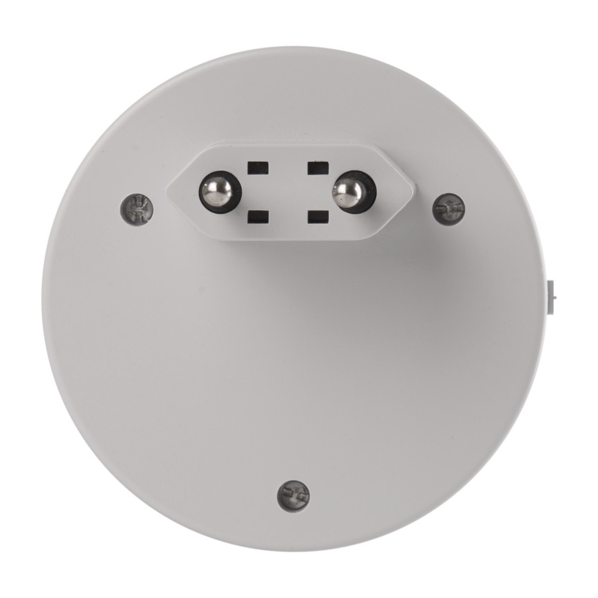 LED Noční svítidlo do zásuvky se fotosenzorem+2xUSB 3xLED/0,3W/230V