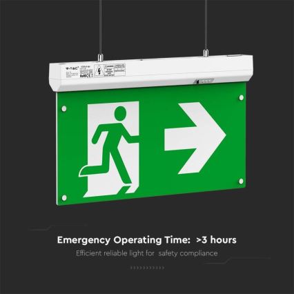 LED Nouzové svítidlo EMERGENCY EXIT LED/2,5W/230V 4v1 6000K