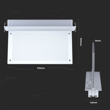 LED Nouzové svítidlo EMERGENCY EXIT SAMSUNG CHIP LED/2W/230V 6000K