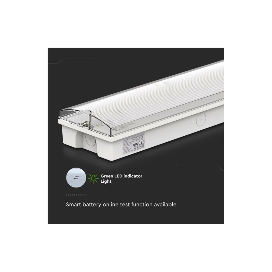 LED Nouzové svítidlo EMERGENCY EXIT LED/3W/230V 6400K IP65
