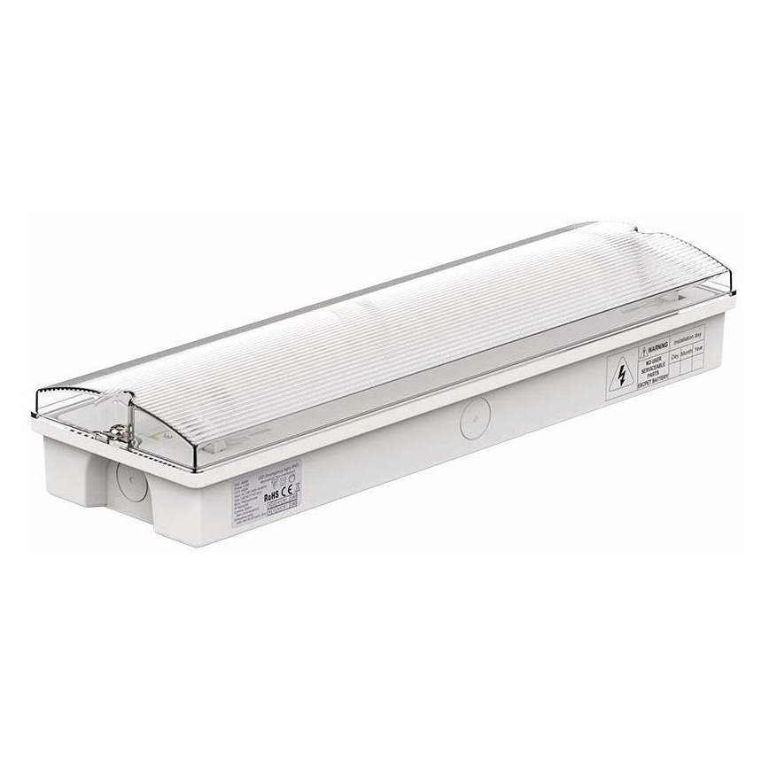LED Nouzové svítidlo s pravidelným testem funkčnosti EMERGENCY EXIT LED/3W/230V 6400K IP65