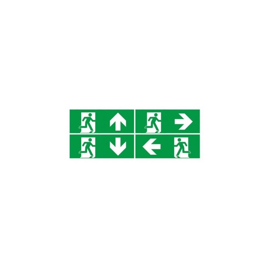 LED Nouzové svítidlo s pravidelným testem funkčnosti EMERGENCY EXIT LED/3W/230V 6400K IP65