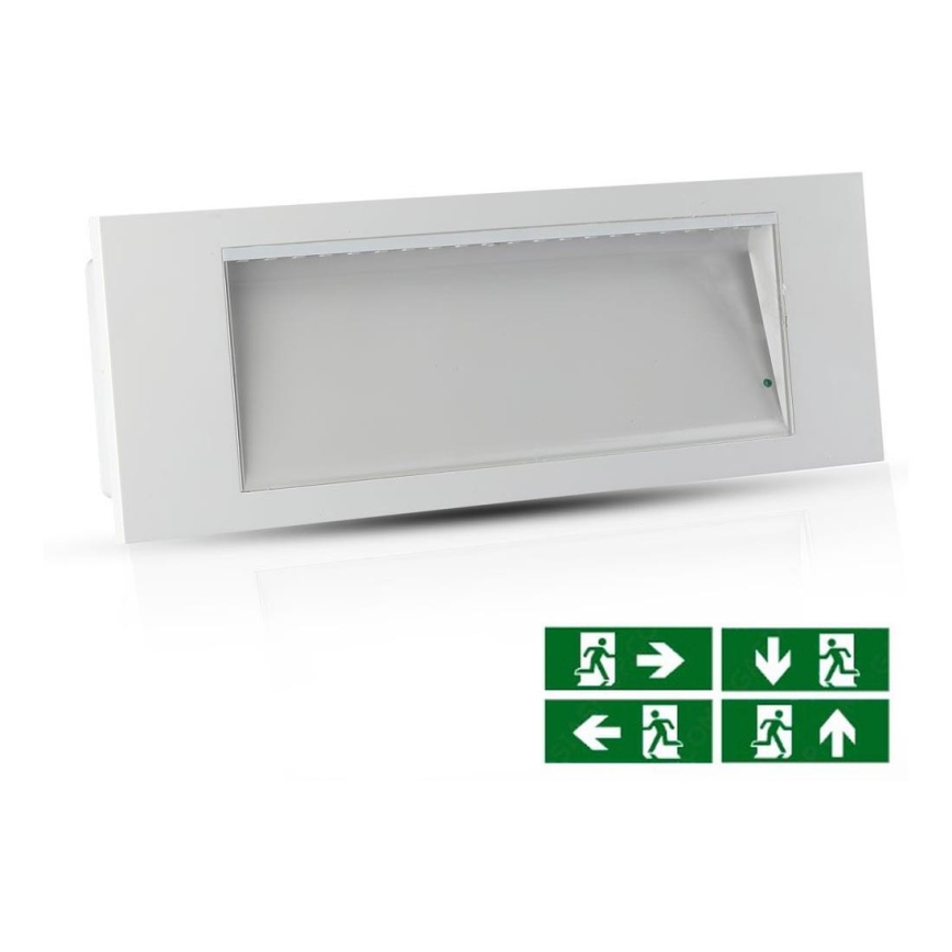 LED Nouzové svítidlo EMERGENCY EXIT SAMSUNG CHIP LED/3,8W/230V 6000K