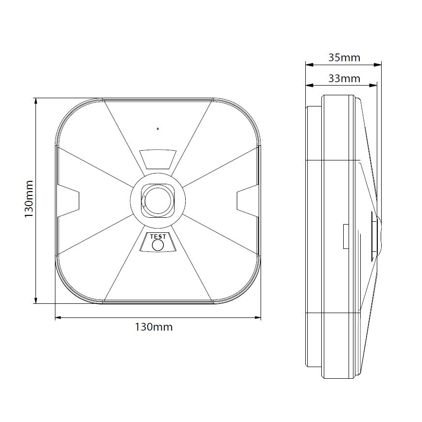 LED Nouzové svítidlo GATRION LED/3/1W/3,2V 6000K 3000 mAh IP54 bílá