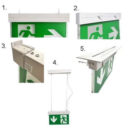 LED Nouzové svítidlo LED/2W/230V 6000K 1500 mAh