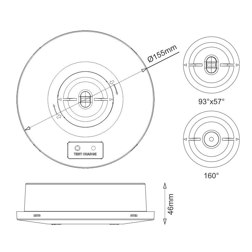 LED Nouzové svítidlo LED/2W/230V IP65 6000K