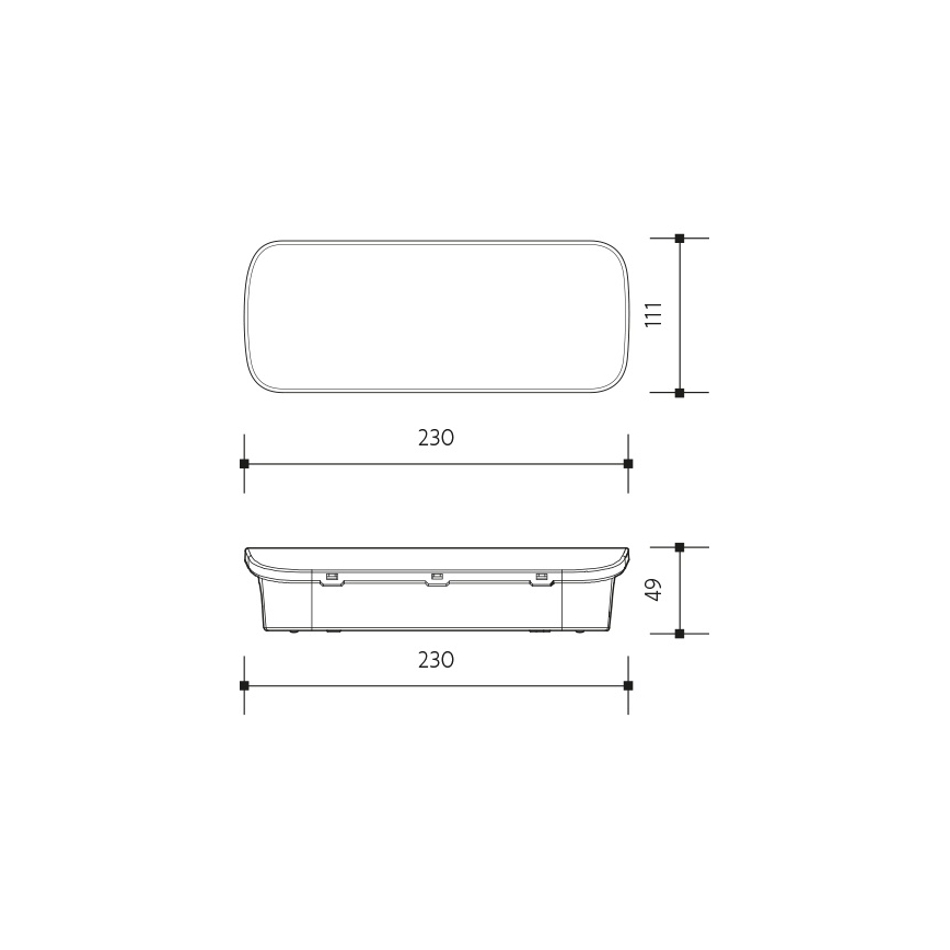 LED Nouzové svítidlo VIRGO EVO LED/1W/230V 6000K IP65