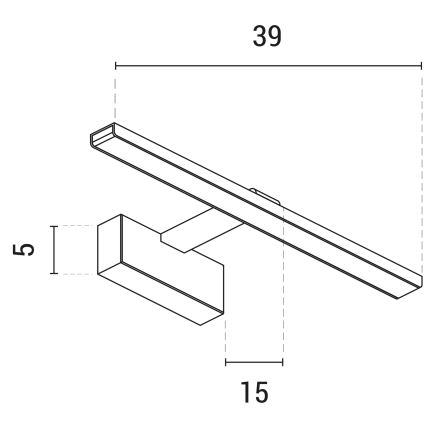 LED Obrazové svítidlo LED/9W/230V 3000K 39 cm bílá