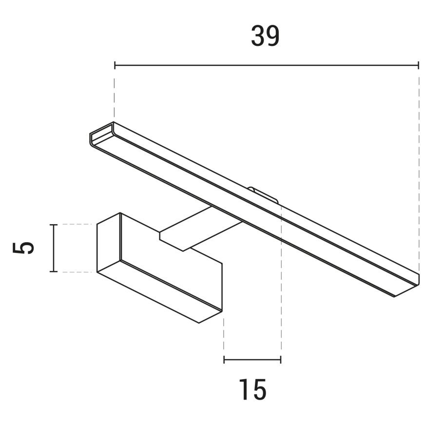 LED Obrazové svítidlo LED/9W/230V 3000K 39 cm bílá