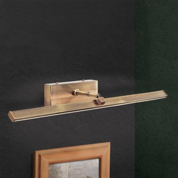LED Obrazové svítidlo PUBLIO LED/10W/230V 50 cm zlatá/patina
