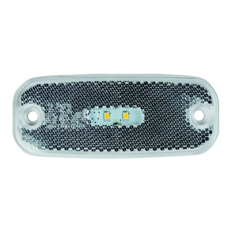 LED Obrysové svítidlo SINGLE LED/0,2W/12-24V IP67 stříbrná