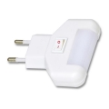 LED Orientační svítidlo do zásuvky LED/0,4W/230V