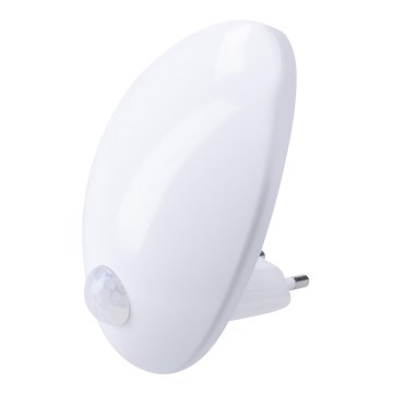 LED Orientační svítidlo se senzorem do zásuvky LED/0,7W/230V