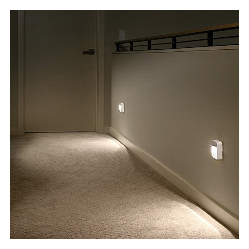 Nedes LS401 - LED Orientační svítidlo se senzorem LED/0,4W/3xAAA