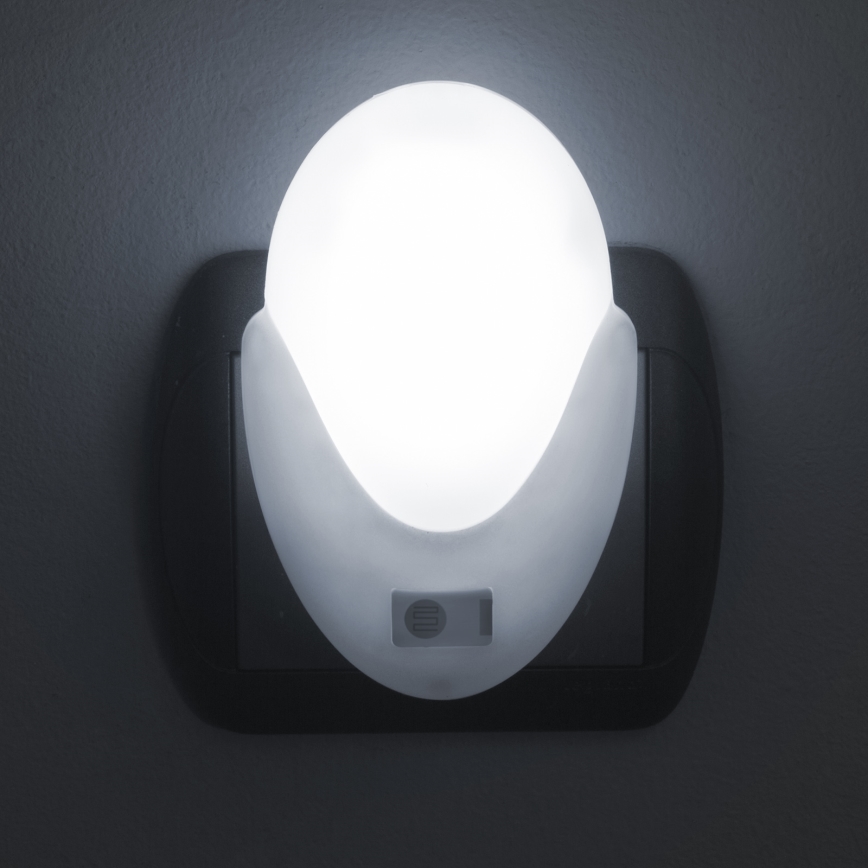 LED Orientační svítidlo se soumrakovým senzorem do zásuvky LED/1W/230V