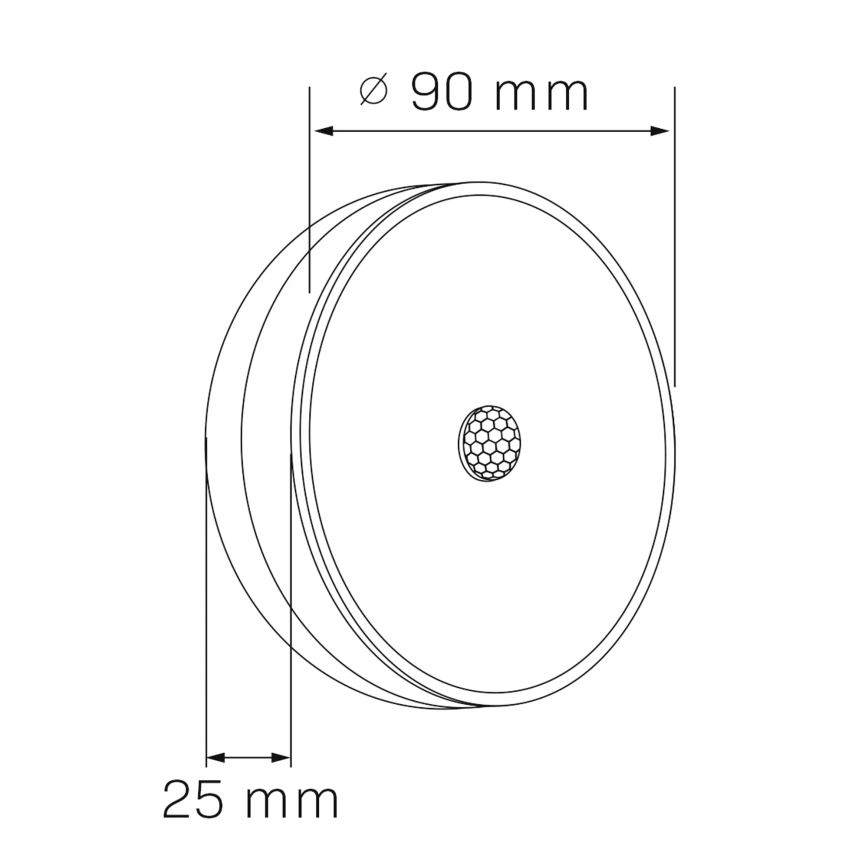 LED Osvětlení nábytku se senzorem LED/1,2W/4,5V 3xAA matný chrom