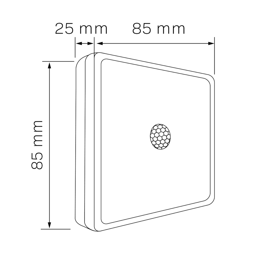 LED Osvětlení nábytku se senzorem LED/1,5W/4,5V 3xAA matný chrom