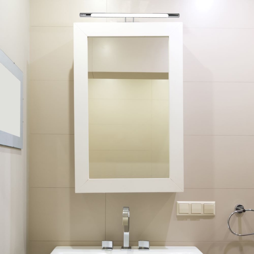 LED Osvětlení zrcadla LED/9W/230V 3000K 50cm lesklý chrom