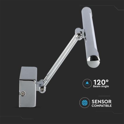 LED Osvětlení zrcadla LED/9W/230V 3000K 50cm lesklý chrom